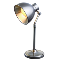 glorious futuristic Floor lamp, modern design, chrome finish, white shade, studio lighting, isolateon transparent background,high-resolution product photography flawless png