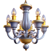 mysterious glorious Chandelier, crystal, ornate design, illuminated, dramatic lighting, bottom view, detaileillustration, isolateon transparent background,high-resolution product photography elite png
