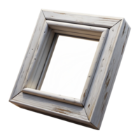 gorgeous passionate tropical Distressewhite wooden frame, chippepaint, visible woograin, dramatic lighting, render, isolateon transparent background,high-resolution product photography 4K png