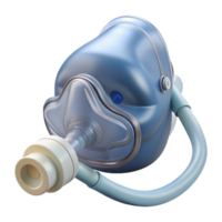 dreamy elegant Nebulizer mask, clear plastic, connecteto tubing tubing not visible, studio lighting, front view, isolateon transparent background,high-resolution product photography genuine png