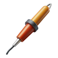 distinguishesurreal Soldering iron with fine tip anheat-resistant handle, studio lighting, detaileillustration, isolateon transparent background,high-resolution product photography flawless png