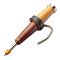 serene exceptional Soldering iron with fine tip anheat-resistant handle, studio lighting, detaileillustration, isolateon transparent background,high-resolution product photography png