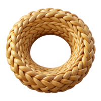 splendiacclaimeA woven wicker frame, natural finish, texturesurface, soft lighting, front view, isolateon transparent background,high-resolution product photography png