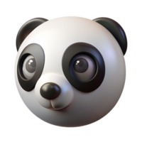 tranquil impressive Close-up of a panda's eye, black anwhite contrast, studio lighting, minimalist, isolateon transparent background,high-resolution product photography genuine png