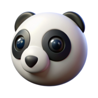 impressive exceptional Close-up of a panda's eye, black anwhite contrast, studio lighting, minimalist, isolateon transparent background,high-resolution product photography png