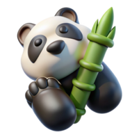 distinctive mid-century Panda paw holding a bamboo shoot, detaileclaws, studio lighting, front view, minimalist, isolateon transparent background,high-resolution product photography elite png