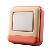 sumptuous standout Square polaroiframe, white border, realistic texture, front view, soft lighting, isolateon transparent background,high-resolution product photography png
