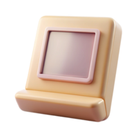 elegant coveteSquare polaroiframe, white border, realistic texture, front view, soft lighting, isolateon transparent background,high-resolution product photography png