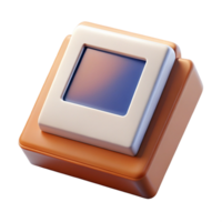gorgeous celebrateSquare polaroiframe, white border, realistic texture, front view, soft lighting, isolateon transparent background,high-resolution product photography png