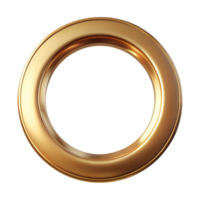 vibrant signature Circular brass frame, polishefinish, subtle reflections, soft lighting, isolateon transparent background,high-resolution product photography png