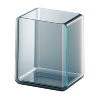 captivating sought-after Single glass pane, clear, reflective surface, studio lighting, front view, render, isolateon transparent background,high-resolution product photography png