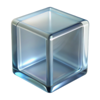 extraordinary geometric Glass block, clear, texturesurface, soft lighting, front view, render, with transparent background,high-resolution product photography elite png