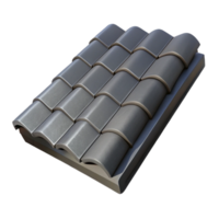 enchanting calm urban Slate roof tile, dark grey, texturesurface, studio lighting, render, with transparent background,high-resolution product photography flawless png