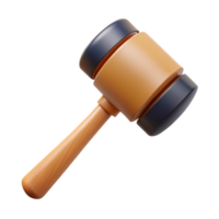 inspireartistic Mallet with a rubber heaana wooden handle, studio lighting, front view, isolateon transparent background,high-resolution product photography museum quality png