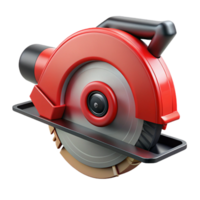 gorgeous art deco Power saw with a circular blade ana black anrebody, studio lighting, side view, isolateon transparent background,high-resolution product photography sharp png