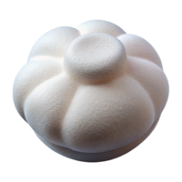 glorious standout A single cotton pawith a texturesurface, soft lighting, front view, photorealistic, isolateon transparent background,high-resolution product photography png