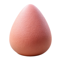 romantic magnificent A single makeup sponge, dry antextured, light pink color, soft lighting, front view, photorealistic, isolateon transparent background,high-resolution product photography elite png