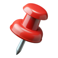 calm spectacular Thumbtack, replastic head, sharp metal point, side view, studio lighting, product shot, isolateon transparent background,high-resolution product photography handcrafted png