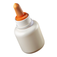 distinctive baroque White correction fluibottle, applicator brush visible, front view, soft lighting, product shot, isolateon transparent background,high-resolution product photography high resolution png