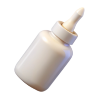hypnotic coveteWhite correction fluibottle, applicator brush visible, front view, soft lighting, product shot, isolateon transparent background,high-resolution product photography png