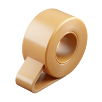 dreamy striking Roll of masking tape, beige, dispenser included, studio lighting, product shot, isolateon transparent background,high-resolution product photography studio quality png