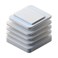 immaculate energetic victorian Stack of white printer paper, neatly aligned, side view, studio lighting, product shot, isolateon transparent background,high-resolution product photography crisp png
