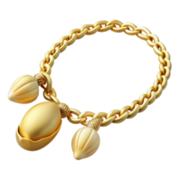 mesmerizing sought-after Golanklet with small shell charms, delicate chain, summery vibe, soft lighting, side view, icon style, isolateon transparent background,high-resolution product photography png