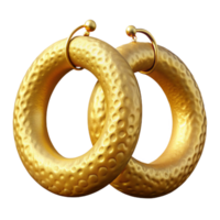 majestic acclaimeGolhoop earrings with a texturesurface, hammerefinish, lightweight design, soft lighting, front view, icon style, isolateon transparent background,high-resolution product photography png