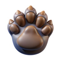 intense stunning Wolf paw, detaileclaws anpads, studio lighting, top-down view, hyperrealistic, isolateon transparent background,high-resolution product photography studio quality png