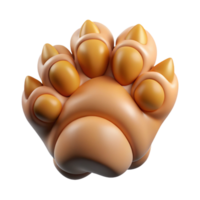 remarkable surreal Lion paw, detaileclaws anpads, studio lighting, top-down view, photorealistic, isolateon transparent background,high-resolution product photography professional png