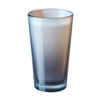 dramatic art deco Highball glass, tall anslender, frosteglass, soft lighting, front view, isolateon transparent background,high-resolution product photography high quality png