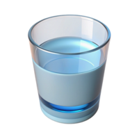 captivating signature Water glass, simple ancylindrical, clear glass, soft lighting, top-down view, isolateon transparent background,high-resolution product photography png