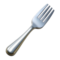 inspireavant-garde Dinner fork, stainless steel, polishefinish, studio lighting, top-down view, isolateon transparent background,high-resolution product photography detailed png