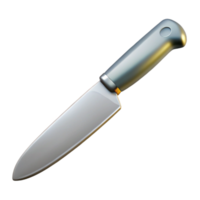 pristine dynamic urban Dinner knife, stainless steel, serrateedge, dramatic lighting, side view, isolateon transparent background,high-resolution product photography genuine png