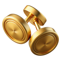 whimsical extraordinary Golcufflinks, engravedesign, matte finish, soft lighting, top-down view, product shot, isolateon transparent background,high-resolution product photography artisan png
