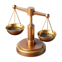 impressive sought-after Laboratory balance scale with two pans ancalibrateweights, brass finish, soft lighting, side view, isolateon transparent background,high-resolution product photography png