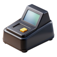 gorgeous remarkable Spectrophotometer with digital display ansample compartment, matte black finish, dramatic lighting, front view, isolateon transparent background,high-resolution product photography png