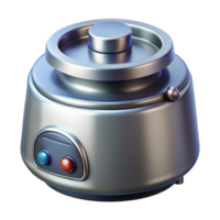 breathtaking creative Centrifuge with closeliandigital timer, metallic finish, soft lighting, isolateon transparent background,high-resolution product photography refined png