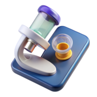 serene surreal Microscope slide with preparespecimen, glass cover slip, studio lighting, top-down view, isolateon transparent background,high-resolution product photography flawless png