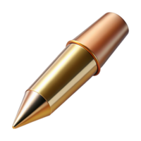 pristine baroque A tube of metallic goleyeliner, pointetip, soft lighting, studio photography, isolateon transparent background,high-resolution product photography flawless png