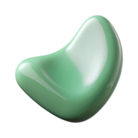 picturesque notable A single jade gua sha tool, smooth, polishesurface, soft lighting, front view, studio photography, isolateon transparent background,high-resolution product photography png