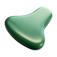 impressive distinguisheA single jade gua sha tool, smooth, polishesurface, soft lighting, front view, studio photography, isolateon transparent background,high-resolution product photography png