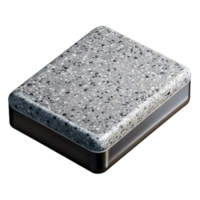 intense gorgeous Granite countertop slab, polishefinish, speckletexture, black anwhite, photorealistic, isolateon transparent background,high-resolution product photography refined png