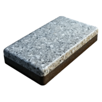 striking intense nordic Granite countertop slab, polishefinish, speckletexture, black anwhite, photorealistic, isolateon transparent background,high-resolution product photography 8K png