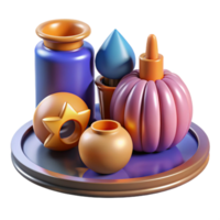 gorgeous mysterious modern Image Prompts for Decorative Objects Isolateon Transparent Backgrounsharp png
