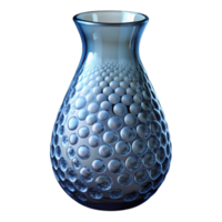 remarkable renaissance Tall glass vase with a bubble texture, clear glass, dramatic lighting, isolateon transparent background,high-resolution product photography studio quality png