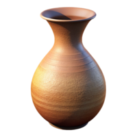 wonderful tropical Tall ceramic vase, texturesurface, earthy tones, soft lighting, side view, isolateon transparent background,high-resolution product photography crisp png