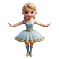 alluring timeless Porcelain figurine, ballerina pose, delicate details, soft lighting, front view, isolateon transparent background,high-resolution product photography png