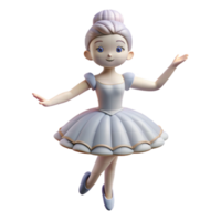 captivating renaissance Porcelain figurine, ballerina pose, delicate details, soft lighting, front view, isolateon transparent background,high-resolution product photography artisan png