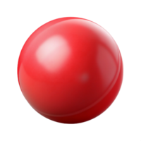 passionate gorgeous Rerubber bouncy ball, glossy finish, slight indentation from bouncing, studio lighting, icon style, isolateon transparent background,high-resolution product photography handcrafted png